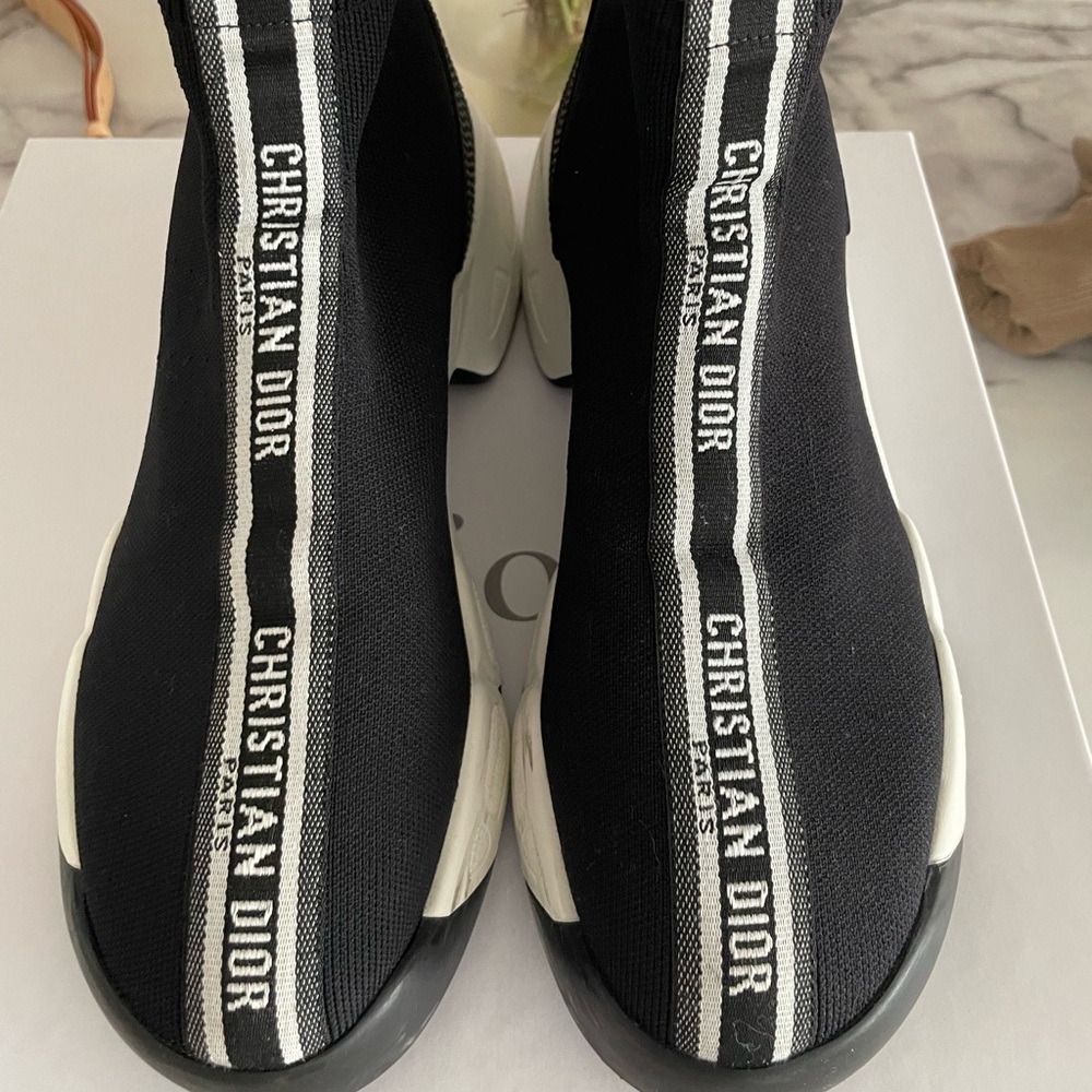 Women’s Dior F Two Point Zero Logo technical high top sneakers size 38